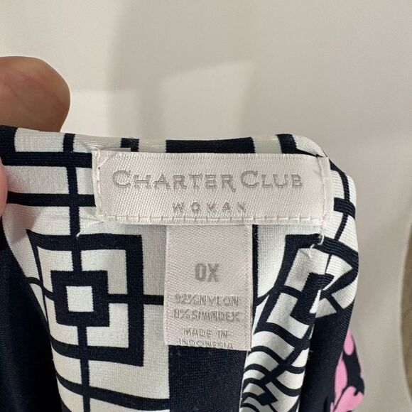 Charter Club Sleeveless Colorful Print Dress - Picture 4 of 4